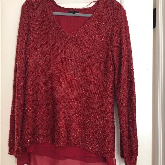 Sparkling red sweater - Picture 1 of 3